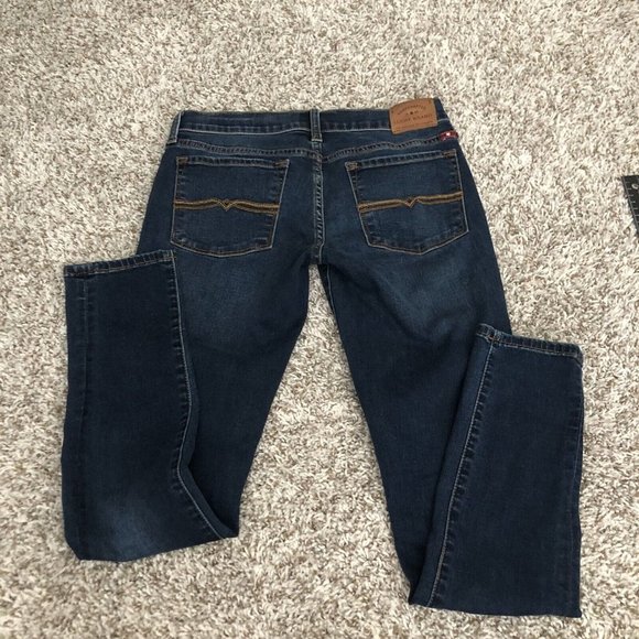 Lucky Brand Charlie Skinny Jeans  Solid Denim Dark Wash Casual Cotton Size 26/2 - Picture 9 of 11